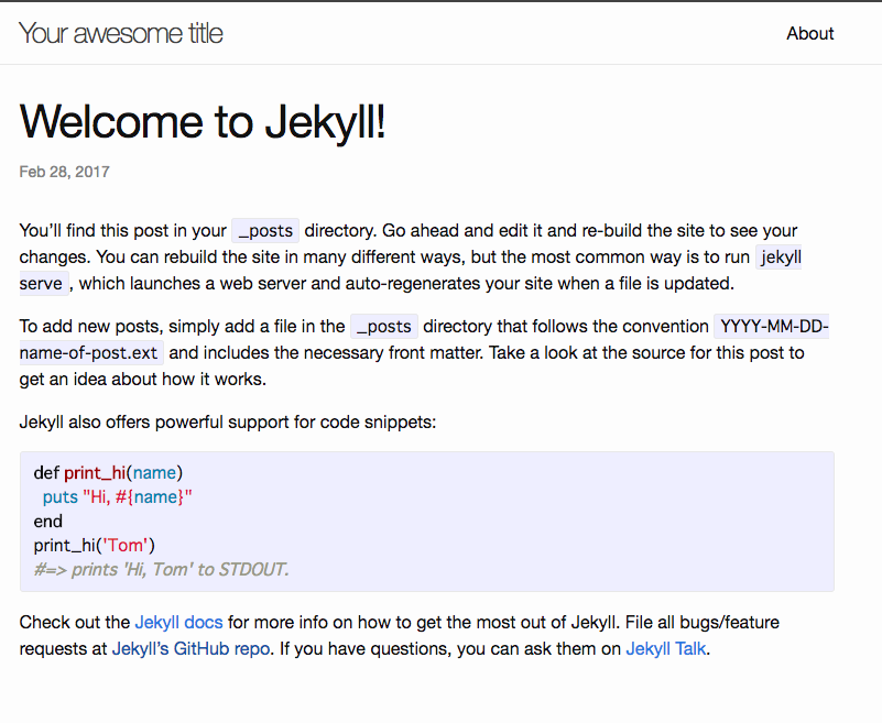 Jekyll default2
